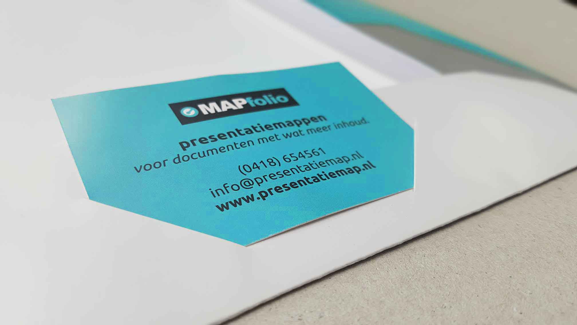 MAPfolio visitekaartje slit presentatiemap